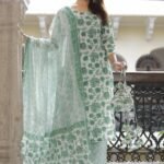 Spider Green Straight Suit Set